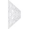 Ekena Millwork Set of Four Panels for 94 1/2"W x 24 1/4"H Baytown Fretwork Wainscot Wall Paneling WPKP12X01X47BYT - alternate 4